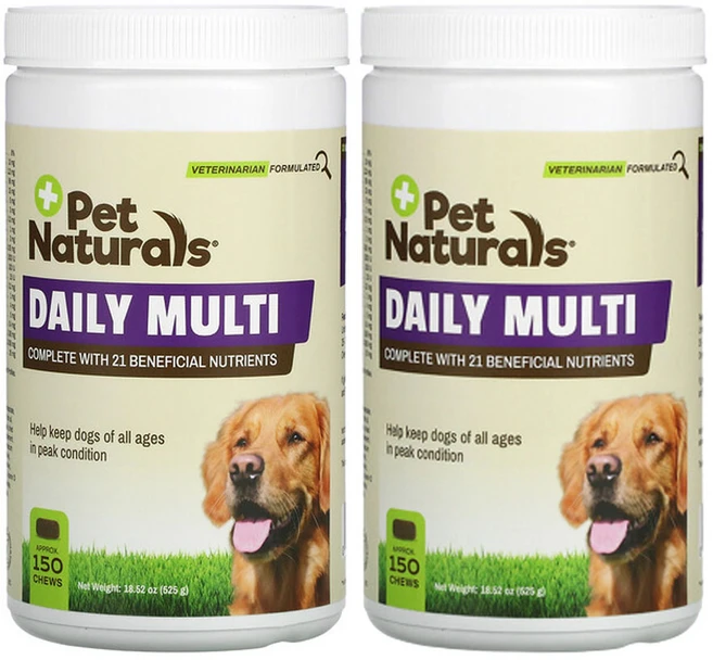펫네츄럴스 데일리 멀티 반려견 전용 츄 150개 525g(18.52oz), 2개 - 쿠팡