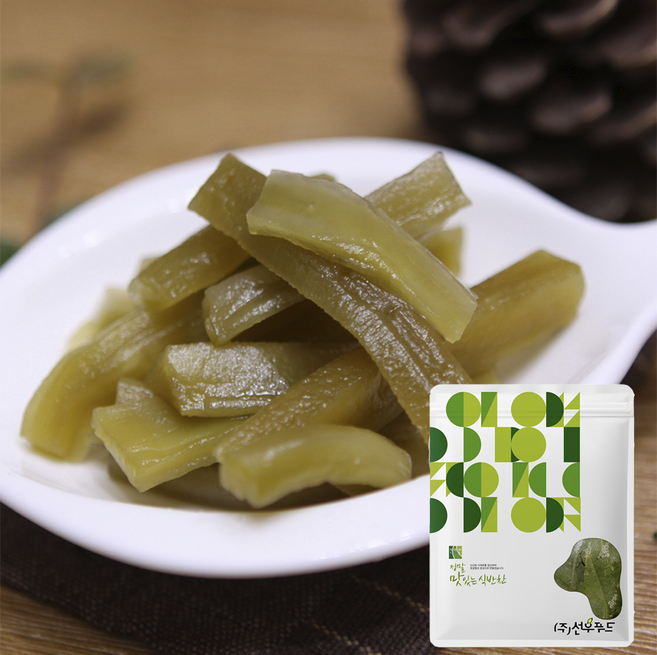줄기상추 장아찌 궁채나물 선우푸드 1Kg 국내제조, 2팩