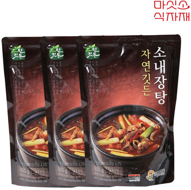 선봉식품 자연깃든 소내장탕 600g x 3봉 실온보관, 3개