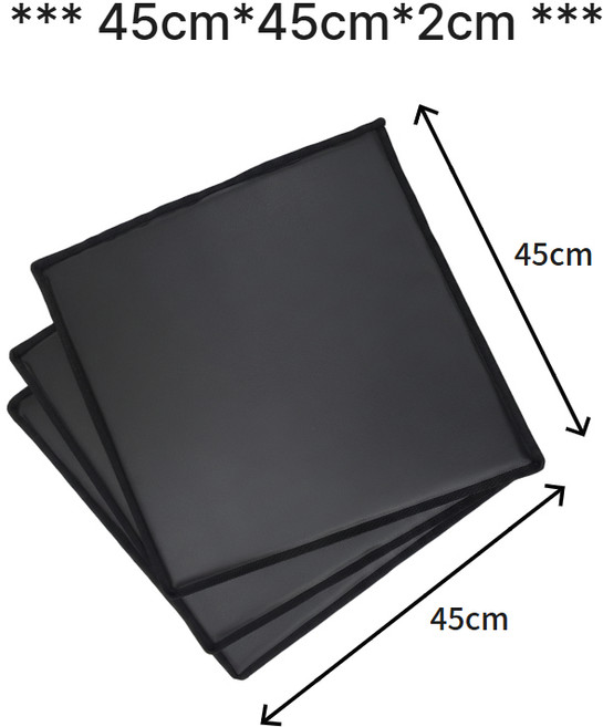 리더스진 양면레자방석 교회 식당 휴계실 미용실 블랙 45cm*45cm*2cm