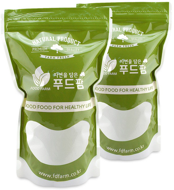 푸드팜 자일리톨 가루 크리스탈, 2개, 500g