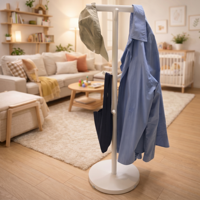 디어시즌 가방걸이 가방 모자 옷 스탠드 옷걸이, 블랙