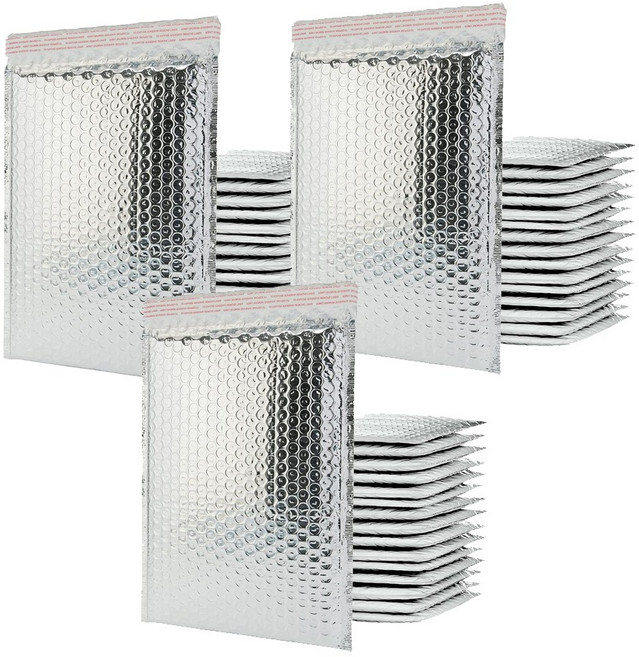 MMC 프리미엄 에어캡 포장지 뽁뽁이 메탈릭 택배 완충재 충격흡수 이사 안전배송 물품 보호 고급스러운 비닐, 실버