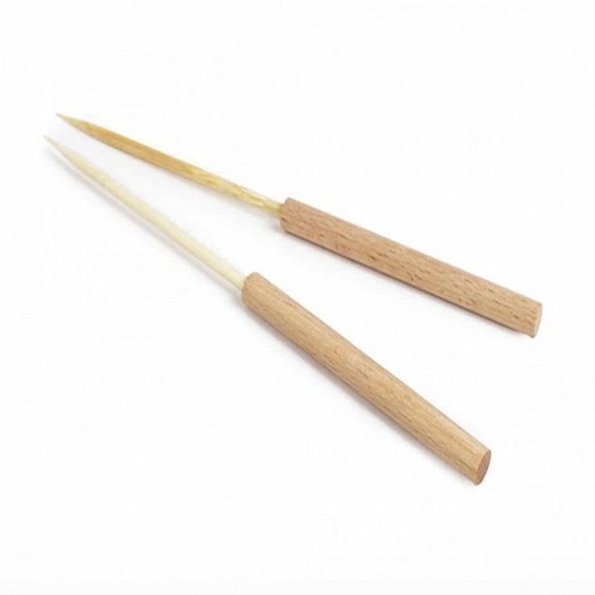 타코야끼 나무송곳(2입) 작은요리도구 꼬챙이 불판, 1개