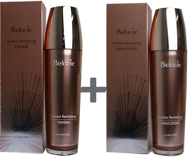 김정문알로에 베루시에 럭셔리 타임리스 리바이탈 라이징 기초2종(토너+에멀전), 1세트