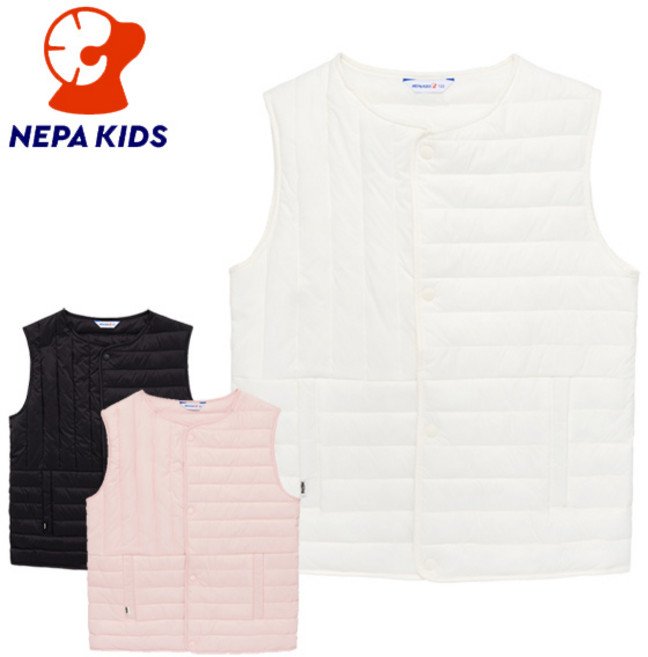 [네파키즈] 경량 조끼 아동 유아 패딩 베스트 퀼팅 키즈 주니어