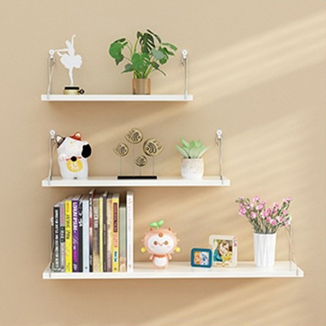 하스몰 간편설치 모던 인테리어 벽걸이 선반 3종세트, 화이트, 3단
