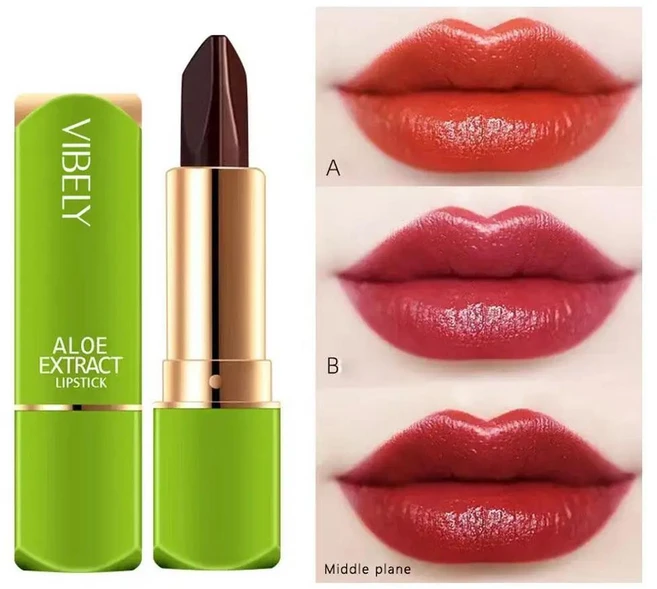 VIBELY 풀 알로에 베라 3 색 컬러 변경 립스틱 모이스춰 라이징 모이스춰 라이징 컵 컬러 비 메이크업 변경, 01 A, 1개 - 쿠팡