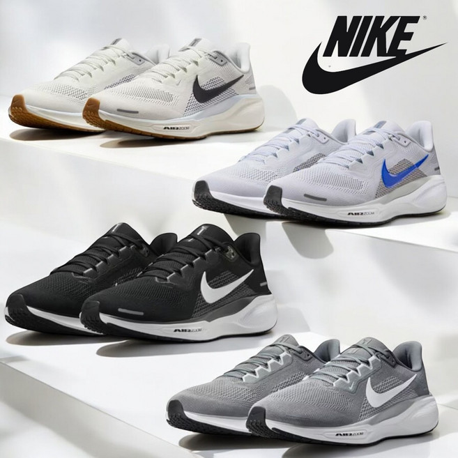 국내매장판 나이키 페가수스 41 남자 운동화 여름 메쉬 러닝화 헬스장 신발 가벼운 쿠션화 블랙