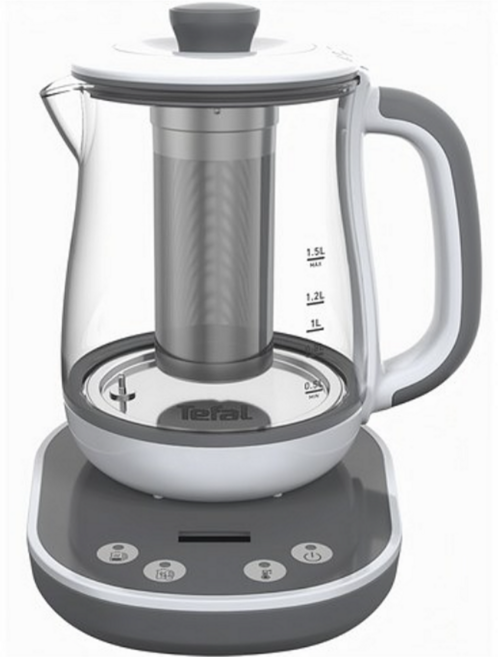 테팔 유리 차탕기 온도조절 무선주전자