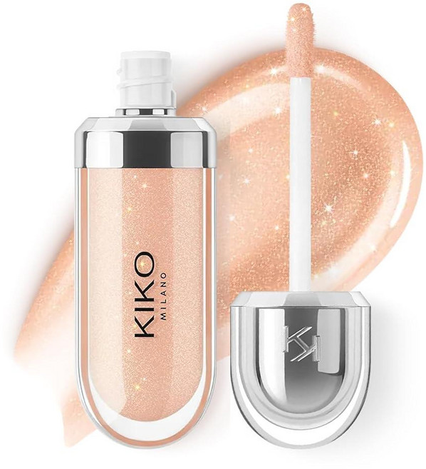KIKO MILANO 키코 3D 하이드라 립글로스 #19 Cream 크림 CASHMERE 캐시미어, 02 Natural Beige