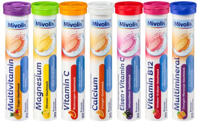 독일 미볼리스 발포 비타민 6개 혼합세트(신규리뉴얼) - 쿠팡