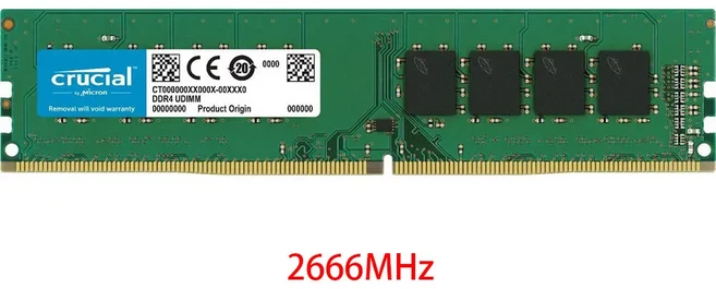 크루셜 메모리 RAM DDR4 8GB 3200MHz 2133 PC4-19200 288핀 데스크탑 DIMM (인텔 호환), 03 2666MHz, 01 DDR4, 04 4GB