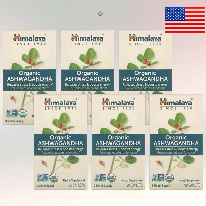 Himalaya 아쉬와간다 히말리야 허벌 헬스케어 아슈와간다 90정 Ashwagandha 6통 - 쿠팡