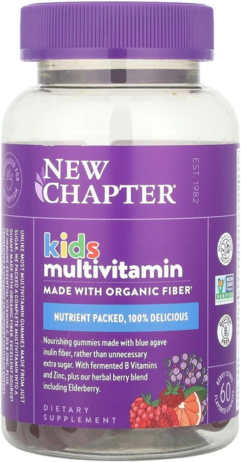New Chapter 어린이용 종합비타민 구미젤리 베리 시트러스 구미젤리 60개 Chapter (뉴 챕터), 1개 - 쿠팡
