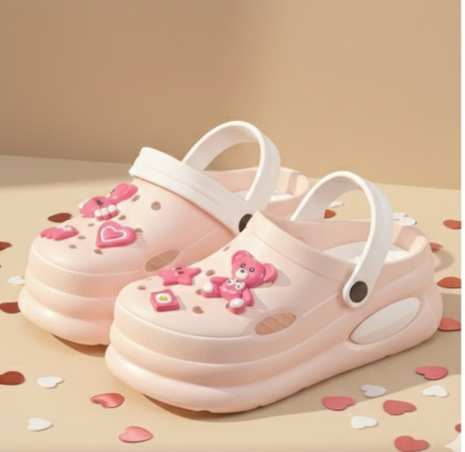 비브온 6cm 푹신한 여성 키높이 통굽 슬리퍼