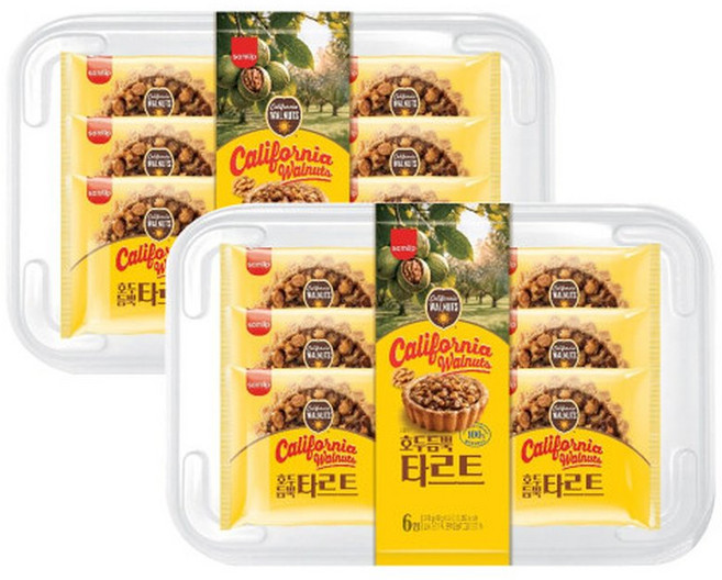 삼립 호두듬뿍 타르트40g 6개입 2개, 40g