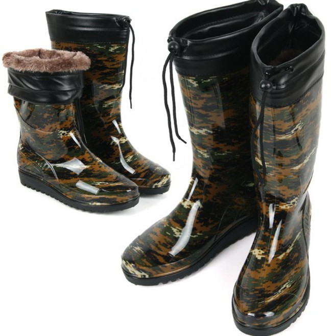 노바 밀리터리 겨울 남성 방한화 논슬립 방수 카프 방한장화 털부츠 낚시장화