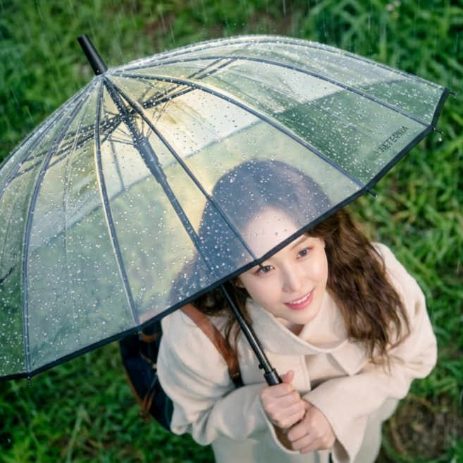 르시엘 시야확보 고급 투명 장우산