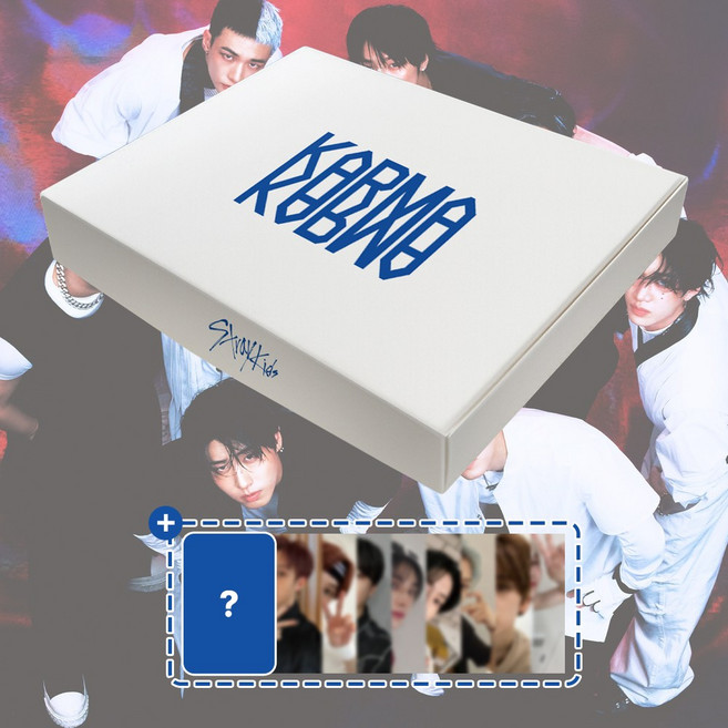 [특전] 스트레이키즈 스키즈 Stray Kids SKZ 앨범 정규 4집 KARMA 카르마 일반반 CEREMONY HOORAY, HOORAY (화이트) + 특전