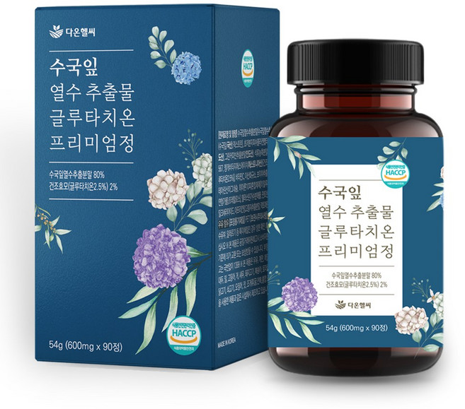 다온헬씨 수국잎 열수추출물 프리미엄정 90정 ampk효소, 1개