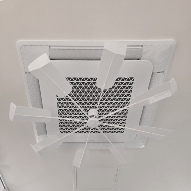 천장형 에어컨간접바람 천정 에어컨프로펠러 윈드가드 무타공, 1개, H 화이트