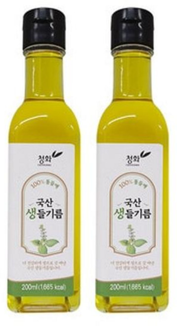 청화농산 국산 생들기름 200ml x 2