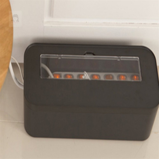 데니스스토어 멀티탭 정리함 멀티탭정리, 다크그레이