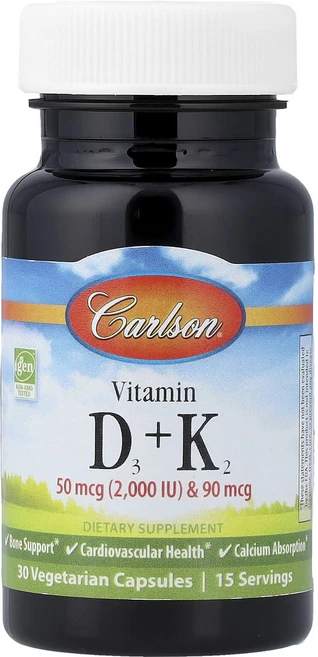 칼슨 비타민D3 + K2 30 베지캡슐, 01_120 Stuck, 30정, 5개 - 쿠팡