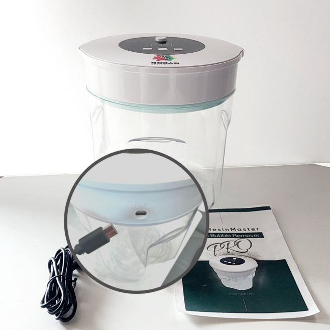 [신형 C타입] 레진마스터 버블잽 프로 | 프리미엄 레진 탈포기 안정적 전원 & 빠른 작업, 1개