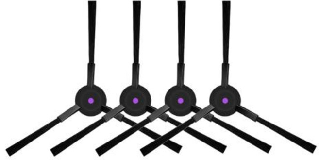 JONR P1용 사이드 브러시 액세서리 JONR P1용 진공 청소기 액세서리 로봇 진공 청소기 사이드 브러시, 1)4 PACK