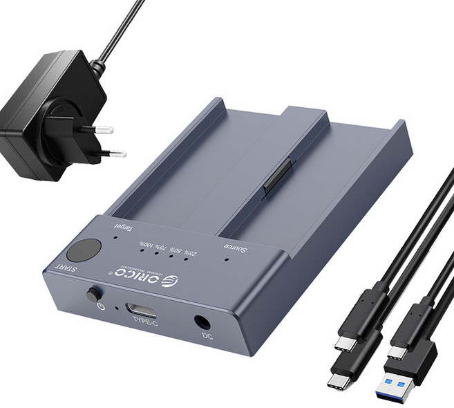 오리코 M.2 NVMe SSD 클론 도킹스테이션 듀플리케이터 USB3.1 Gen2 10Gbps M2P2-C3-C