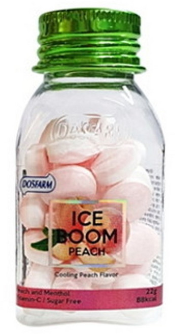 아이스붐 복숭아향 캔디, 22g, 1개