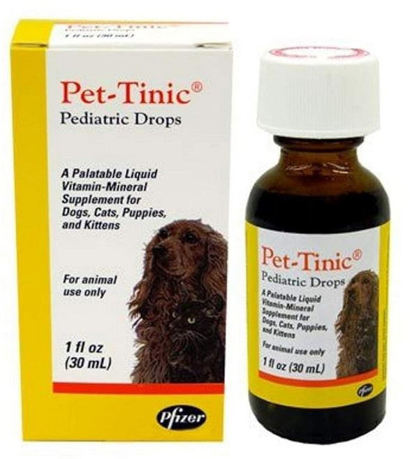 개 고양이 강아지 고양이를 위한 펫-티닉 소아용 드롭 1온스(30ml) by Unknown, 1개