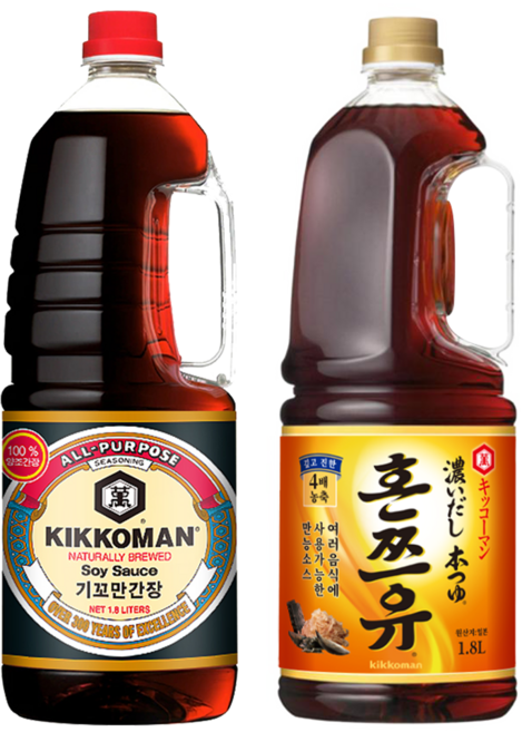 기꼬만 간장 1.8L + 혼쯔유 1.8L, 2개