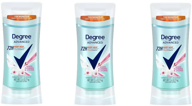 Degree 디그리 어드밴스드 바디 히트 액티베이티드 데오드란트 74g 3팩 - 쿠팡