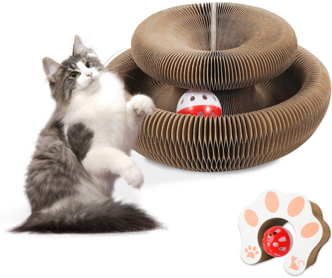 쭈쭈펫 고양이 오르간 스크래쳐, 1개, 골판지