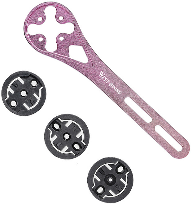 시그니처베이지 로드 자전거 일체형 핸들바 전용 가민 고프로 멀티 스템 마운트 YPZ400, 1개, 핑크