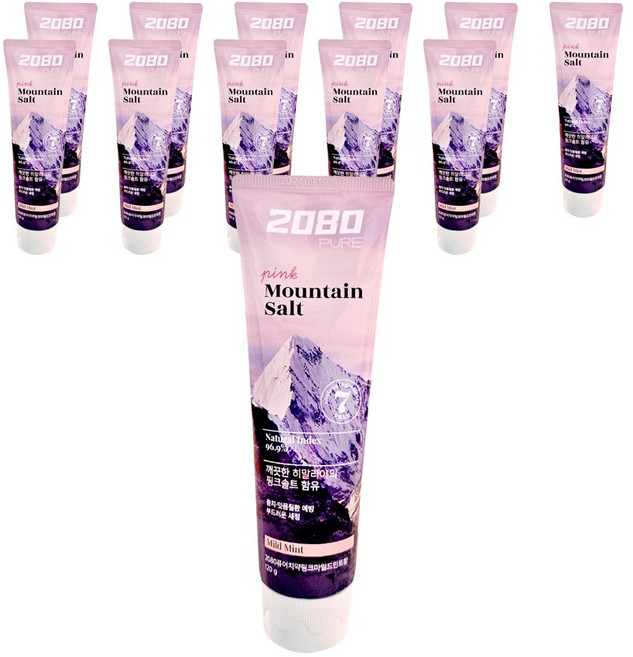 2080 퓨어치약 핑크마일드민트향, 120g, 12개