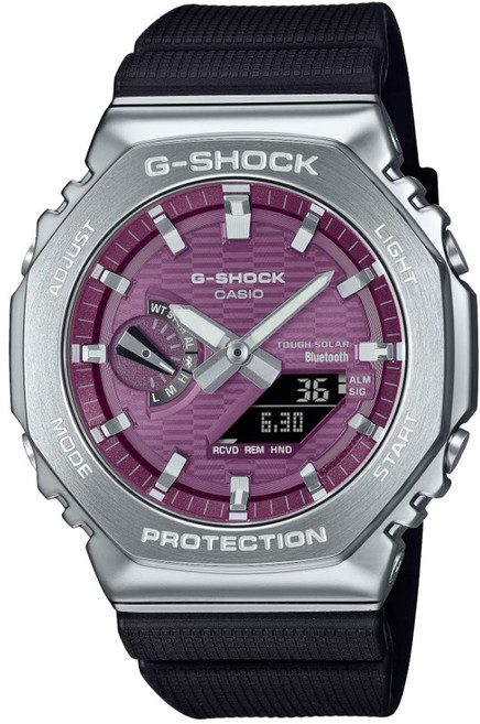 CASIO 卡西歐(GBM-2100A-4B)G-SHOCK 金屬錶殼 太陽能 藍芽 雙顯錶 男錶