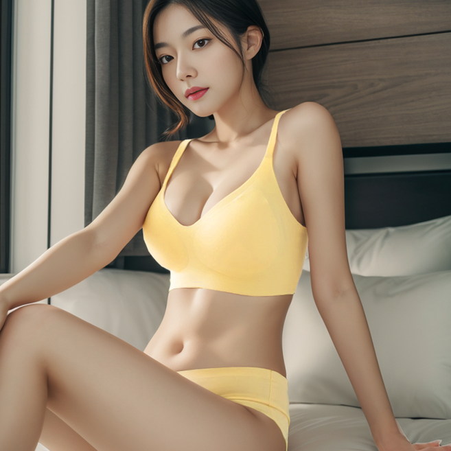 어머머스 노와이어브라 들뜸없는 밀착 볼륨 심리스 브라 팬티 SET