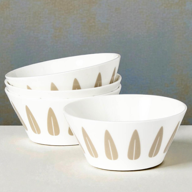 어바웃리빙 젠틀 본차이나 우동기 라면기 면기, 4개, 면기