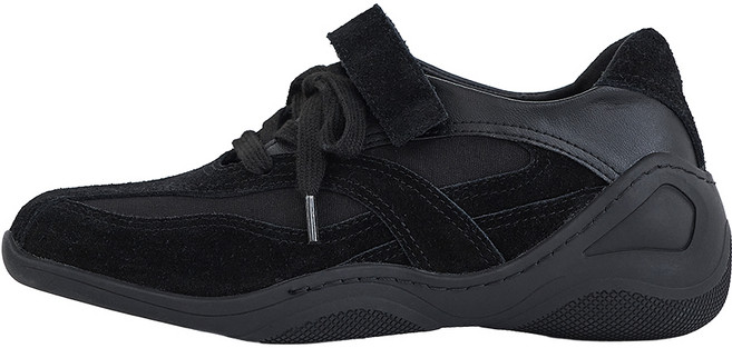 바인 소가죽 레이스업 메리제인 스니커즈