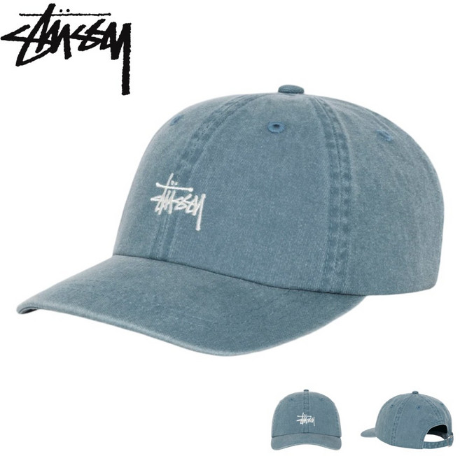 스투시 모자 로우 프로 워시드 남녀공용 STUSSY 볼캡 잉크블루