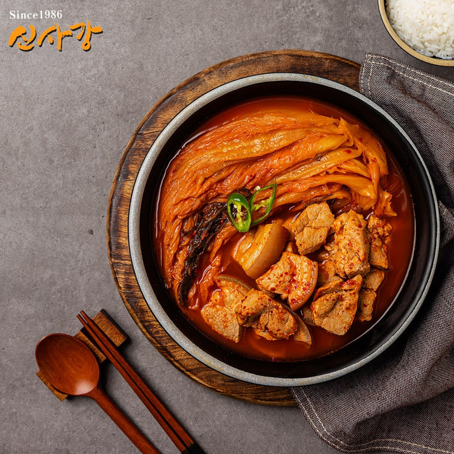 40년 전통 수원맛집 신사강 대표 인기3종 5팩세트_김치찌개x2+김치찜x2+된장찌개x1 가정용 간편조리, 500g, 5개, 3종5팩세트_김치찌개x2+김치찜x2+된장찌개x1