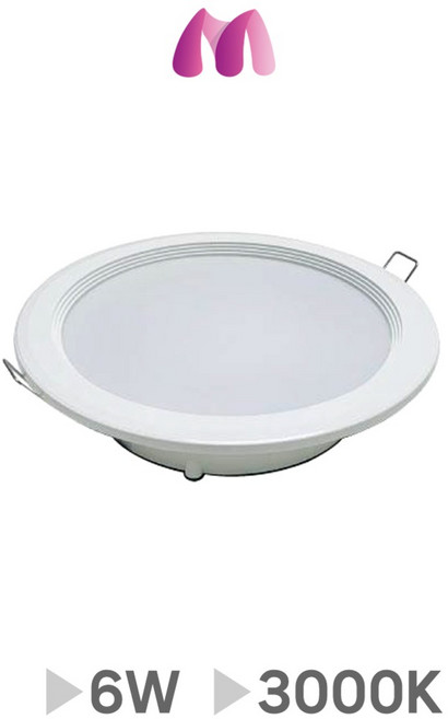 광명전기 LED 3 다운라이트 6W 전구색, 3000K(전구색), 1개