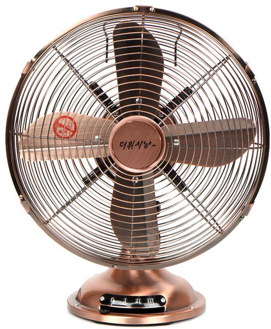 탁상용 선풍기 12인치 레트로 메탈 12탁선 선풍기 탁상용 클래식, 클래식 황동 선풍기(12탁선)