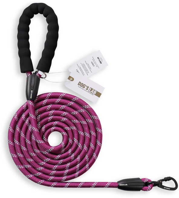 독스랩 1.5m 2m 3m 5m 스트롱 로프 소형견 중형견 대형견 줄 강아지 리드줄 산책줄, 퍼플, 1개
