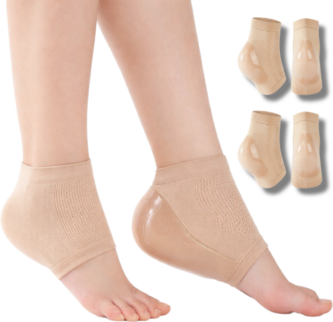 에브린 뒤꿈치실리콘패드 각질 보습양말, 100g, 1개, 2개입