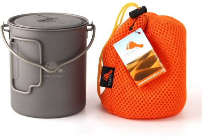 일본 직배송 토크스 TOAKS 티타늄 750ml 손잡이 달린 냄비 POT-750-BH, TOAKS 티타늄 750ml 냄비 베일 손잡이 핫템 잇, 1개